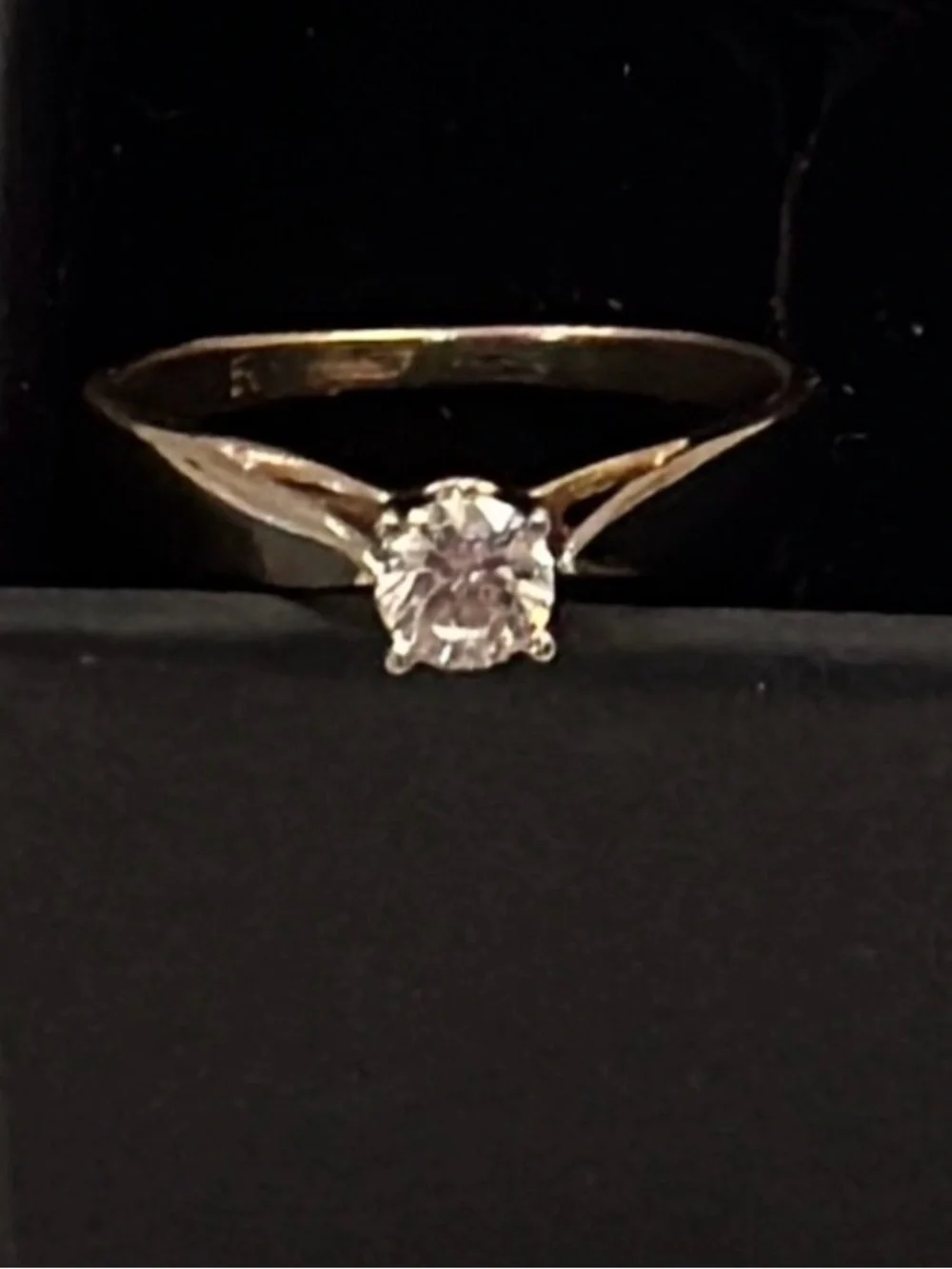 🌟6XHP🌟Ladies 0.28 Real Diamond ring. Ring Size 5 weighing 1.77 grams - Picture 10 of 13